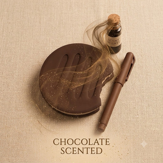 CHOCOLATE SCENTED COOKIE NOTEBOOK [COCOA,WHITE]