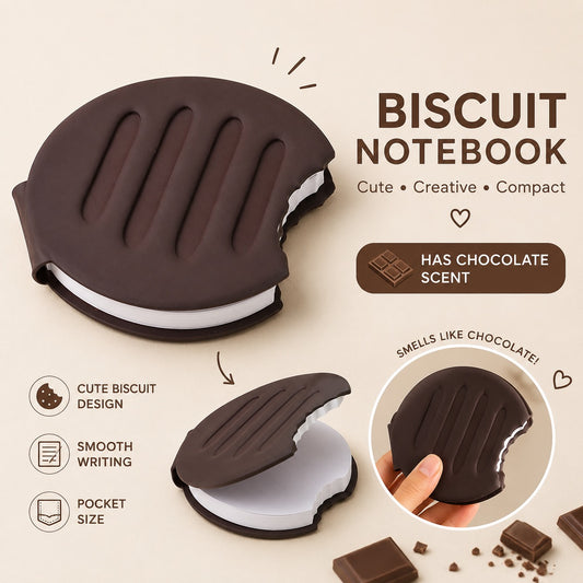 CHOCOLATE SCENTED COOKIE NOTEBOOK [COCOA,WHITE]