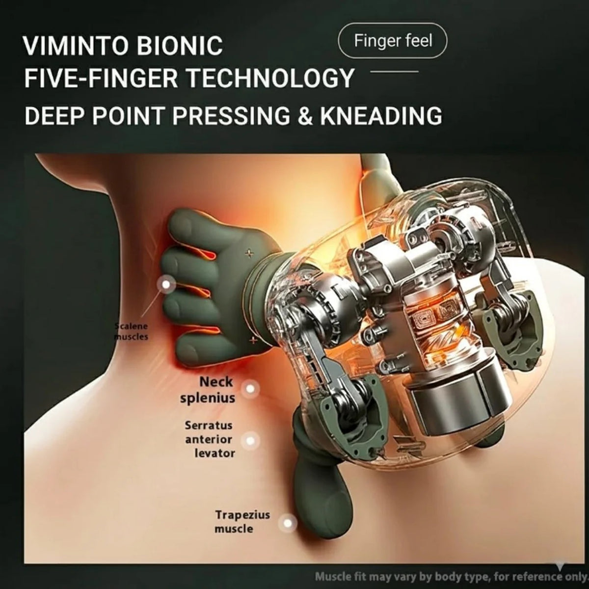 PREMIUM NECK AND SHOULDER MASSAGER BIONIC TECHNOLOGY [SAP GREEN]