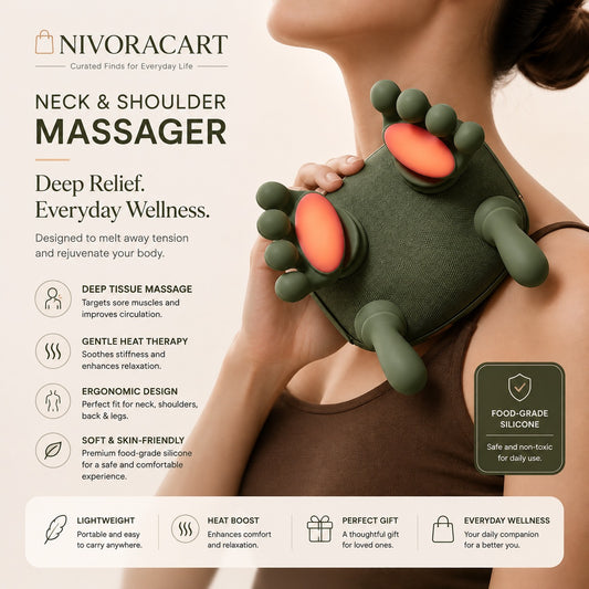 PREMIUM NECK AND SHOULDER MASSAGER BIONIC TECHNOLOGY [SAP GREEN]